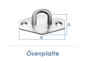 40 x 28mm Ösenplatte verzinkt (1 Stk.)