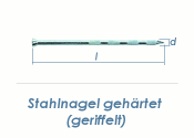 4,5 x 50mm gehärtete Stahlnägel geriffelt...