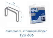 12mm Klammern Typ 606  (1 Pkg. zu 1200 Stk.) 