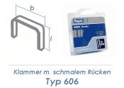 12mm Klammern Typ 606  (1 Pkg. zu 1200 Stk.)