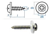 3,9 x 22mm Fensterbankschrauben Edelstahl A2 (10 Stk.)