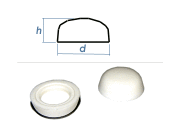 Kappe f. 3,9mm Schraube weiss (100 Stk.)