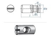 M4 x 12mm Rampa Quergewindebolzen Typ Q Stahl verzinkt...