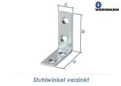 100 x 100 x 20mm Stuhlwinkel verzinkt (1 Stk.)