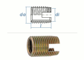 M5 x 10mm Ensat Typ S-302 Gewindeeinsatz Stahl gelb...