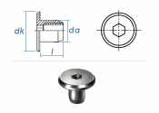 M6 x 9 x 12mm Rundmutter Rampa® RF verzinkt  (1 Stk.)