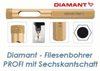 6mm Diamant Fliesenbohrer PROFI  (1 Stk.)