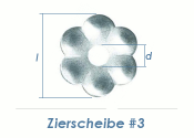 17mm Zierscheibe #3 verzinkt  (1 Stk.)