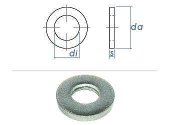 21mm Scheiben f. Schrauben m. schweren Spannhülsen DIN7349 Stahl verzinkt (1 Stk.)