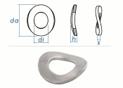 13mm Federscheiben gewellt DIN137B  Edelstahl (10 Stk.)