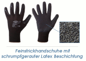 Feinstrickhandschuhe Latex schwarz Gr. 9 (L) (1 Stk.)