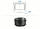 76,2mm (2,5") / WS:1,6-4mm Lamellenstopfen rund PE schwarz (1 Stk.)