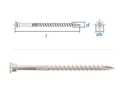 4,5 x 45mm Konstruktionsschrauben Stanzkopf Edelstahl C1...