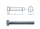 M24 x 70mm Sechskantschrauben DIN933 Vollgewinde Stahl verzinkt FKL 8.8 (1 Stk.)
