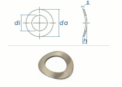 2,6mm Federscheiben gewölbt DIN137A  Edelstahl (100...