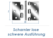 63 x 63mm schweres Scharnier Edelstahl  (1 Stk.)