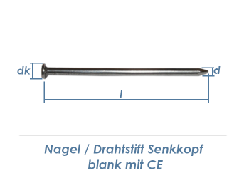 5 x 140mm Drahtstifte blank (5kg Paket)