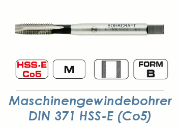 M3 Maschinengewindebohrer DIN371B HSS-E Co5 (1 Stk.)