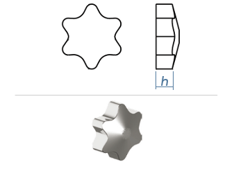 TX40 Sicherheitsstern / Verschlussstopfen  (10 Stk.)