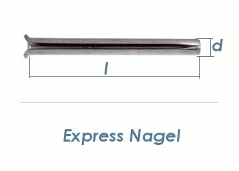 8 x 70mm Express Nägel verzinkt (10 Stk.)