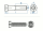 M8 x 45mm Zylinderschraube DIN7984 Edelstahl A2  (1 Stk.)
