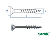 6 x 100mm SPAX Universalschraube T-STAR plus TG Stahl...