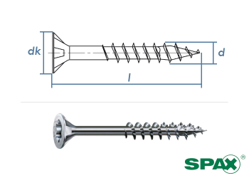 4 x 40mm SPAX Universalschrauben T-Star plus TG T20 Wirox (100 Stk.)