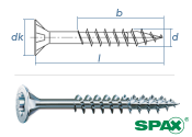 6 x 130mm SPAX Universalschraube T-STAR plus TG verzinkt...