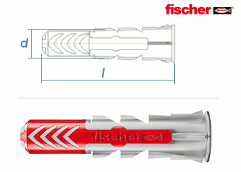 5 x 25mm Fischer DUOPOWER Dübel (10 Stk.)