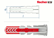 8 x 40mm Fischer DUOPOWER Dübel (10 Stk.)