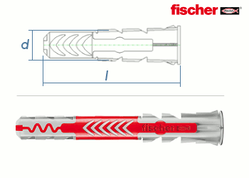 6 x 50mm Fischer DUOPOWER Dübel (10 Stk.)