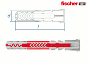 6 x 50mm Fischer DUOPOWER Dübel (10 Stk.)