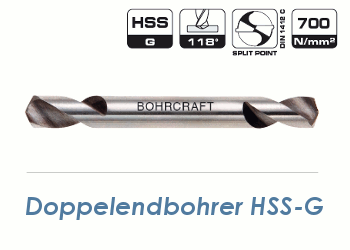 4mm HSS-G Doppelendbohrer geschliffen (1 Stk.)